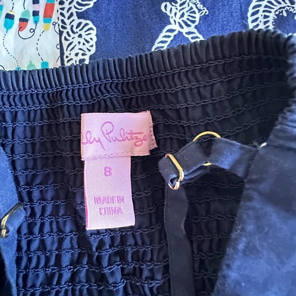 Lilly Pulitzer Navy and Multicolor Patchwork Swim Coverup - Picture 4 of 8